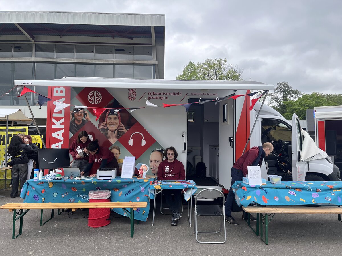 SpraakLab mobile laboratory at Bevrijdingsfestival Groningen